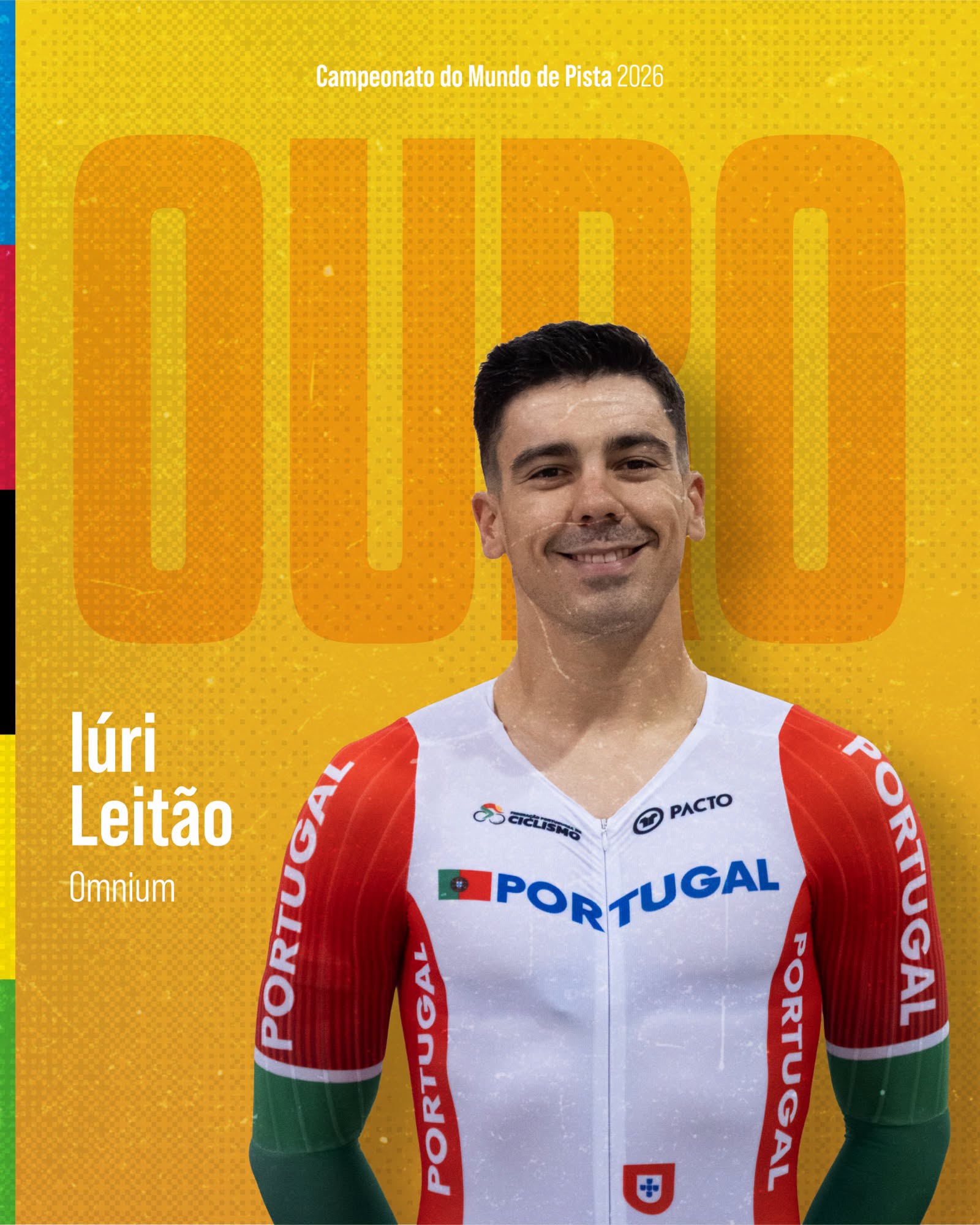 Iúri Leitão é campeão do Mundo de Omnium pela segunda vez na carreira